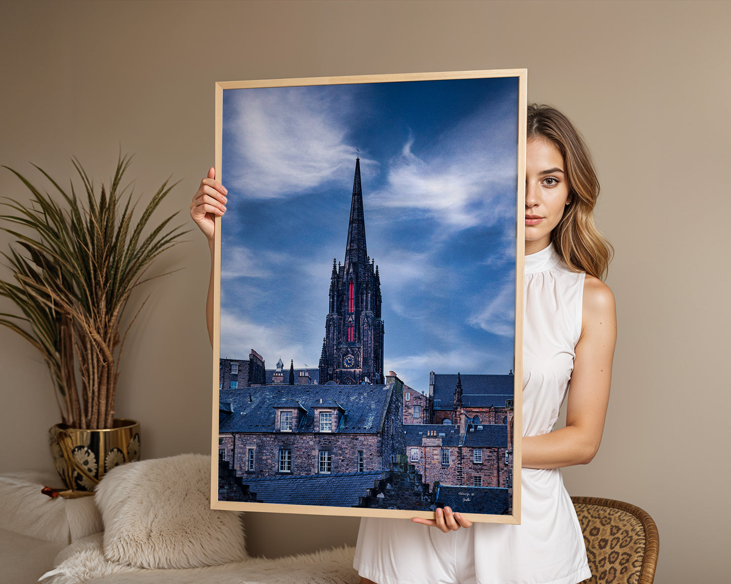 Edinburgh Gothic Architecture Photo, Digital Download