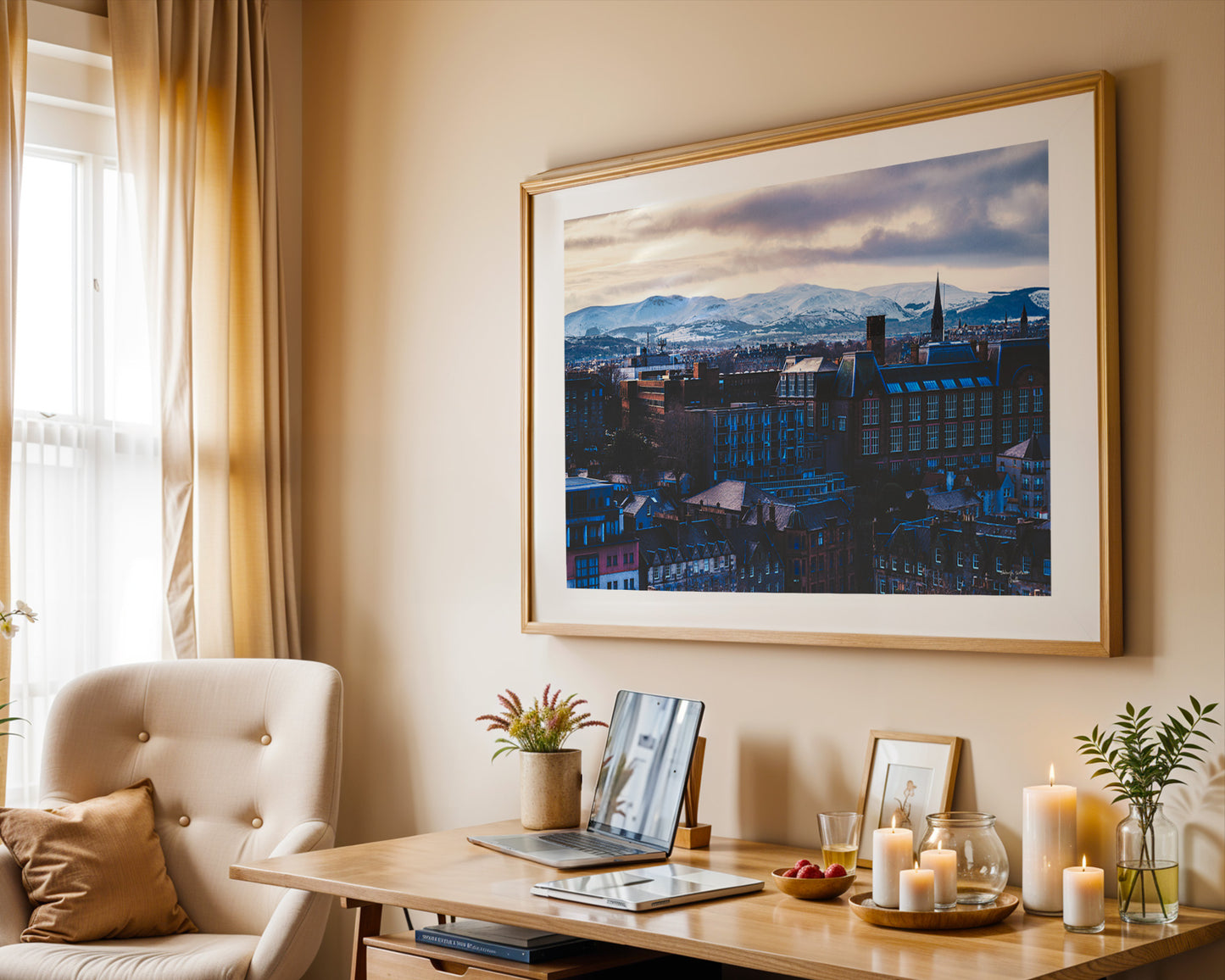 Edinburgh Landscape, Travel Posters, Digital Download