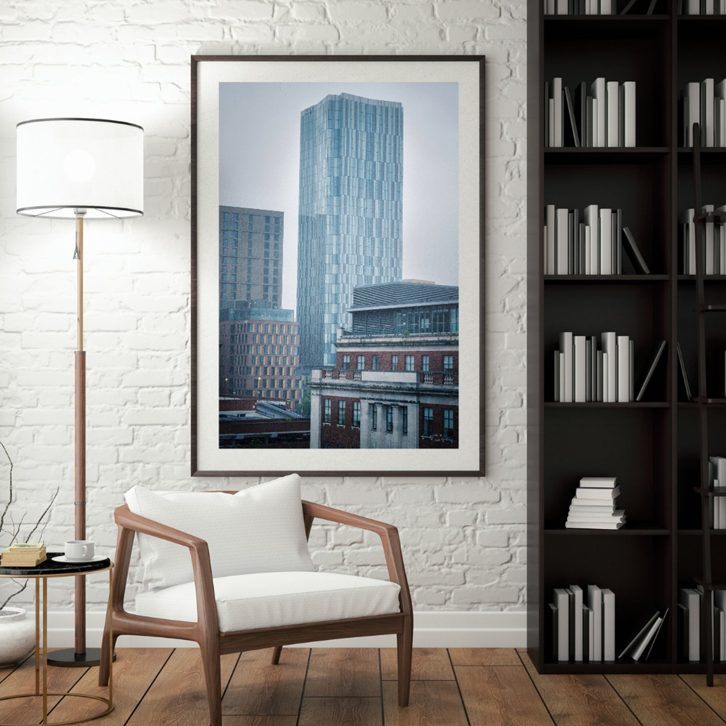 Cinematic Leeds Cityscape in the Rain, Digital Download Photography