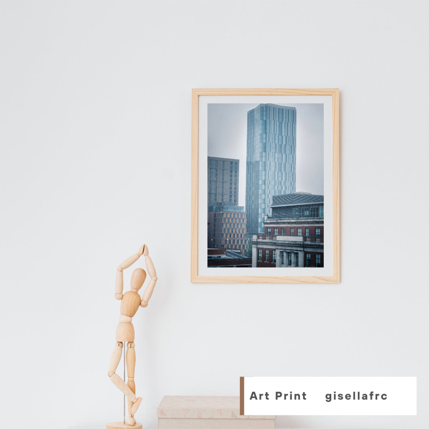 Cinematic Leeds Cityscape in the Rain, Digital Download Photography