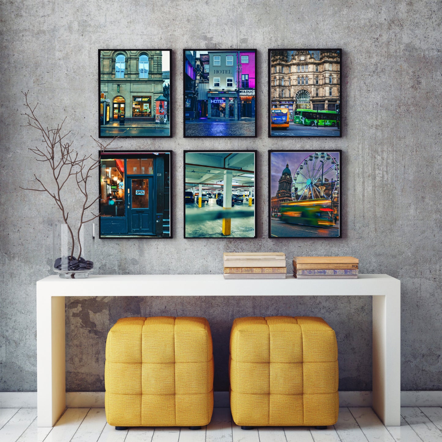 Leeds Print Set of Six, 35mm, Digital Download Art