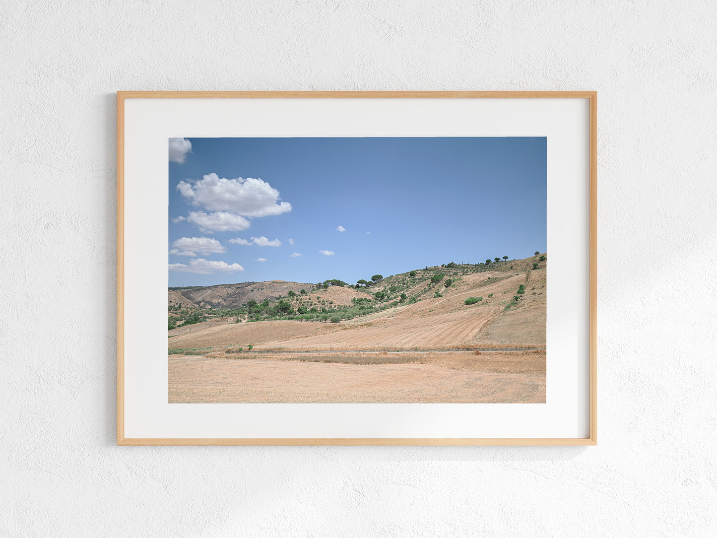 Landscape of Sicily Digital Download, Summer countryside in Italy Wall Art