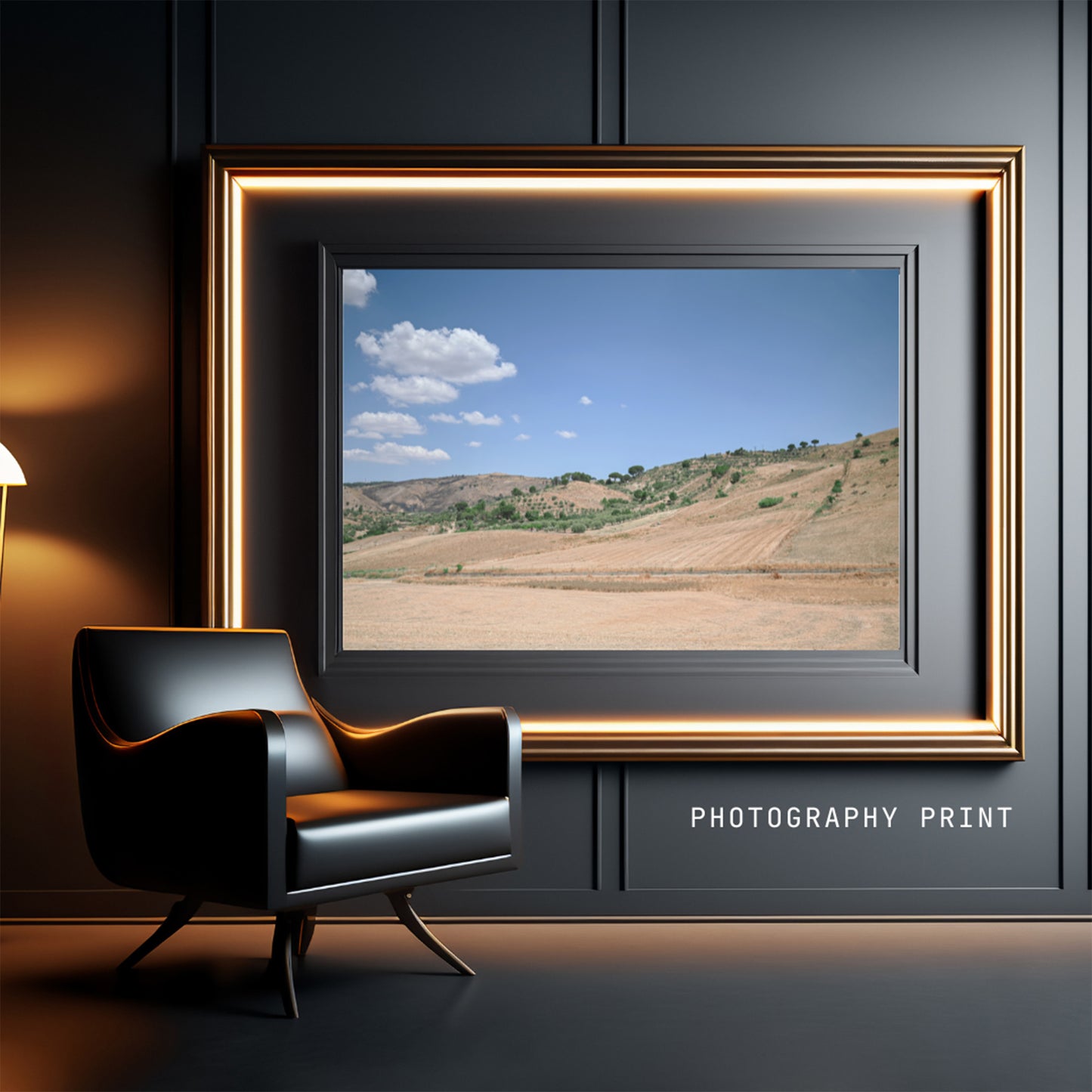 Landscape of Sicily Digital Download, Summer countryside in Italy Wall Art