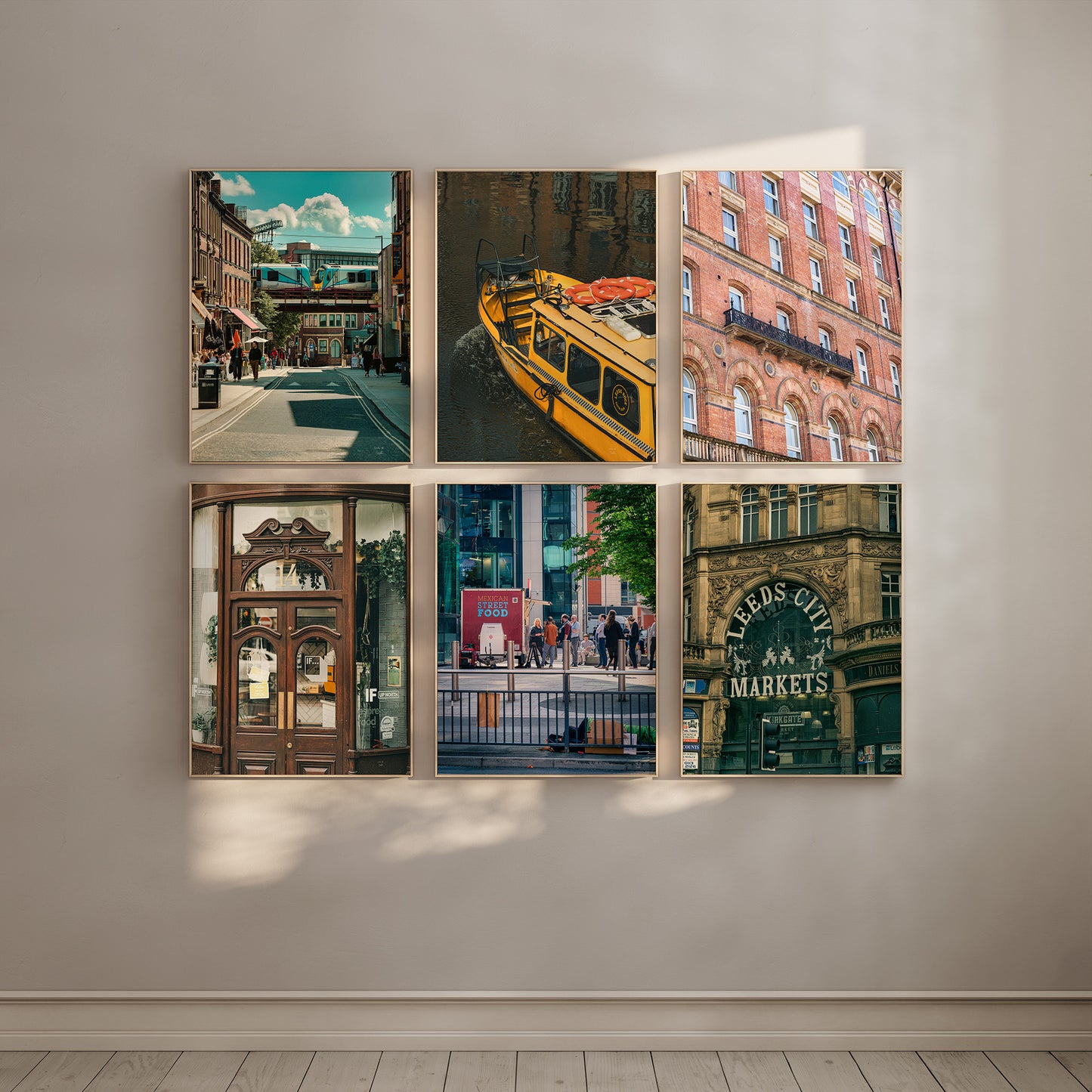 Leeds City Set of 6 Photo Gallery, Wall Prints, Digitaal Download
