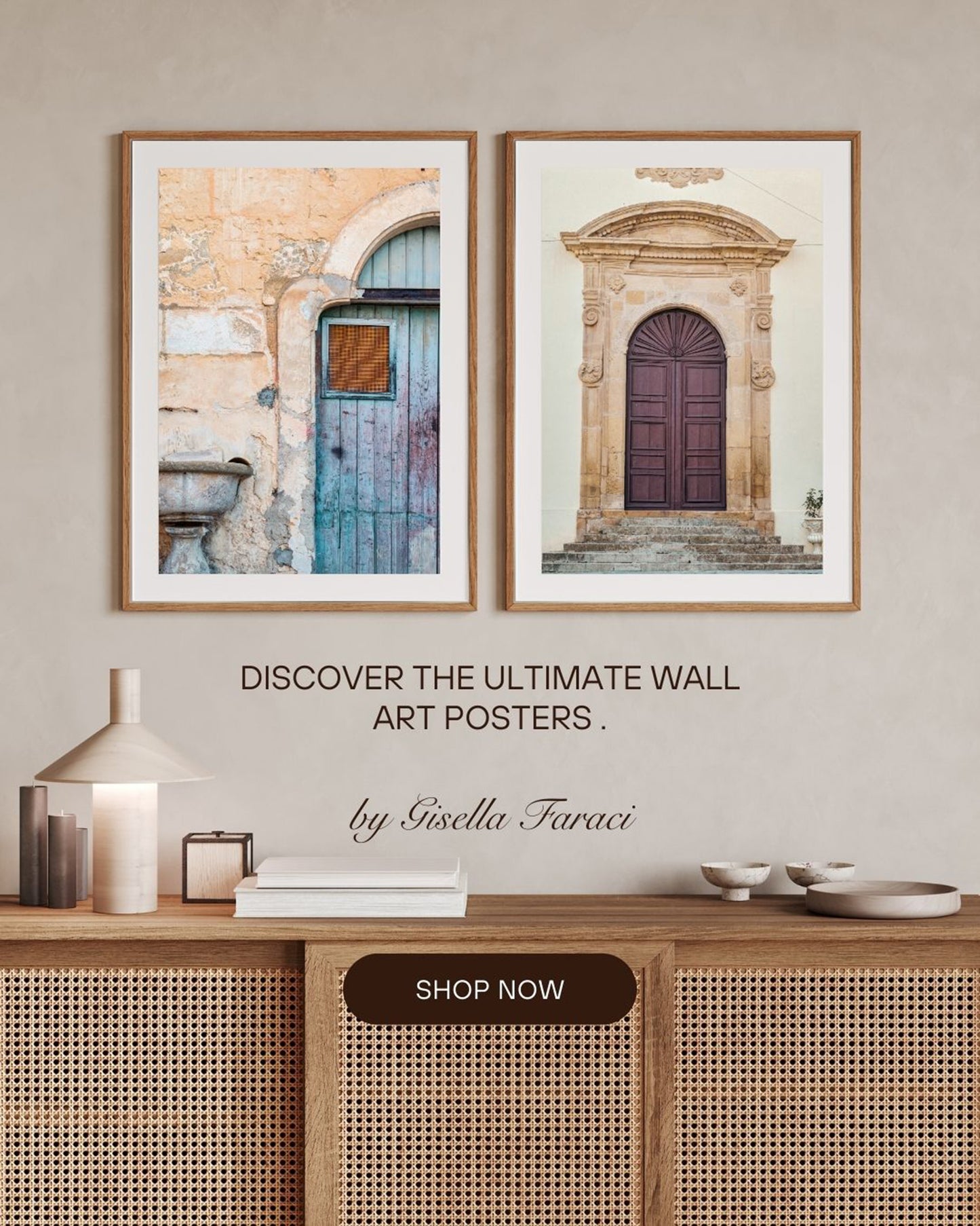 Italy Set of 2, Mediterranean Wall Art, Digital Download