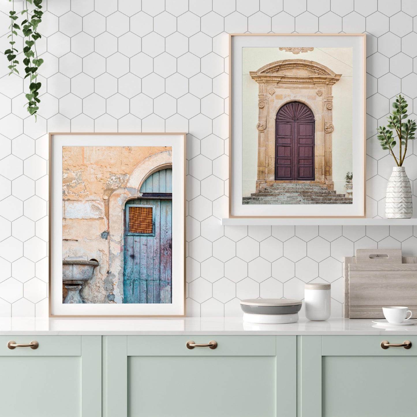 Italy Set of 2, Mediterranean Wall Art, Digital Download