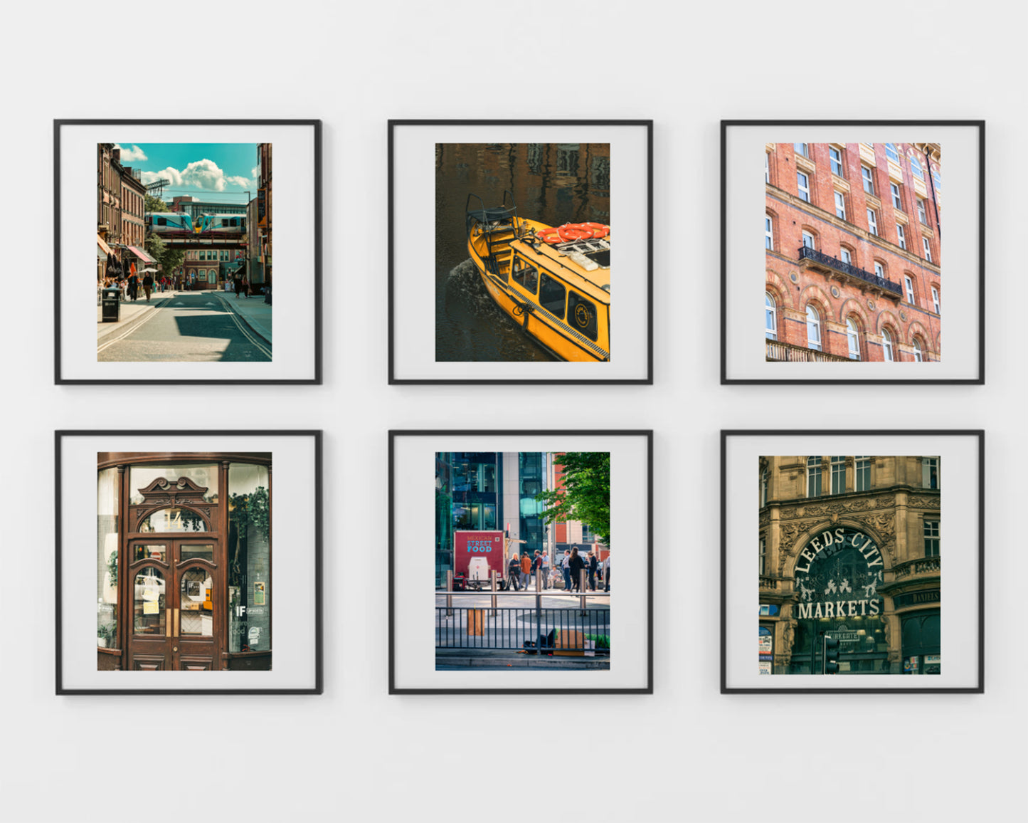 Leeds City Set of 6 Photo Gallery, Wall Prints, Digitaal Download