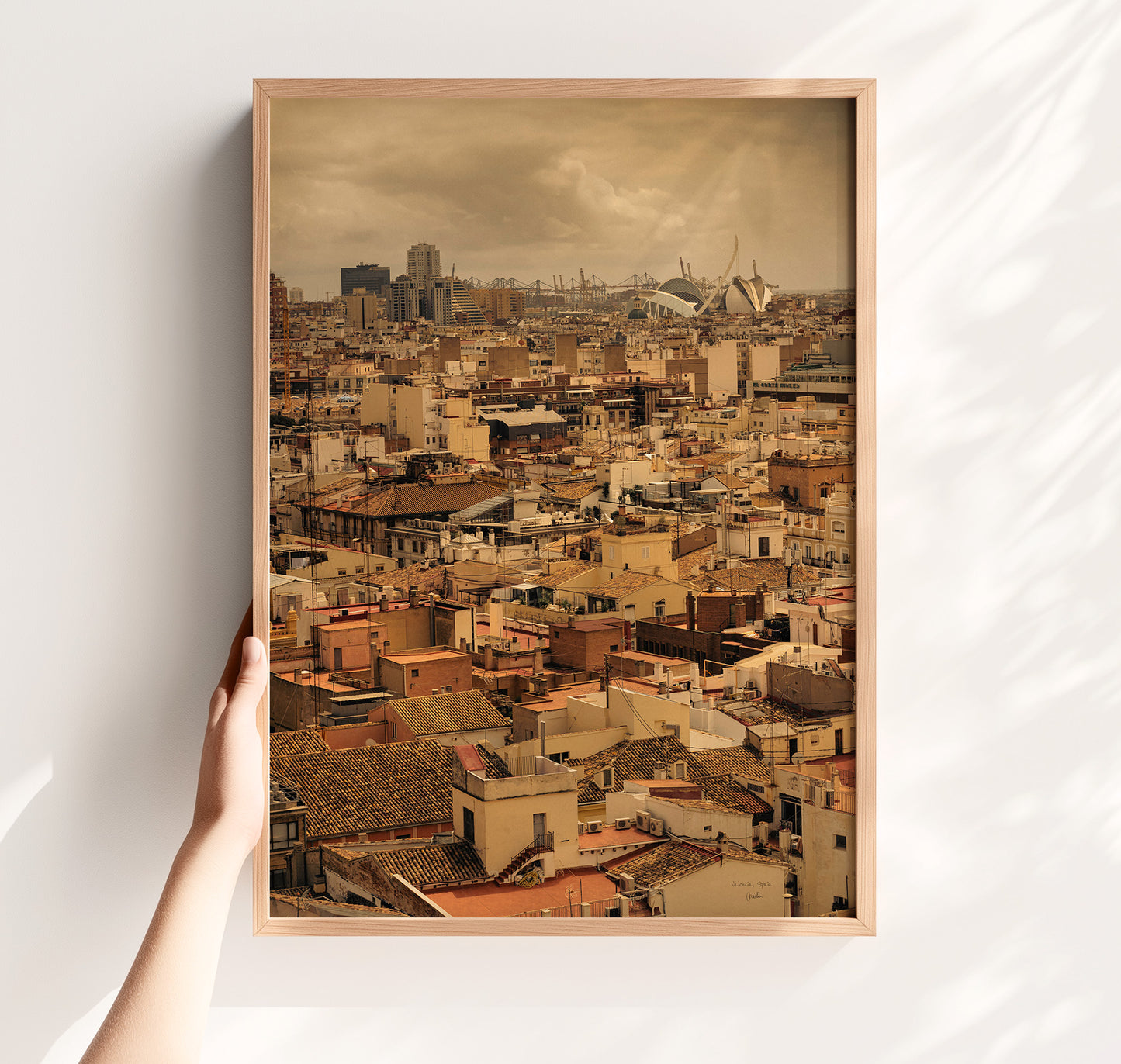 Valencia Skyline from El Miguelete, Digital Photo Download
