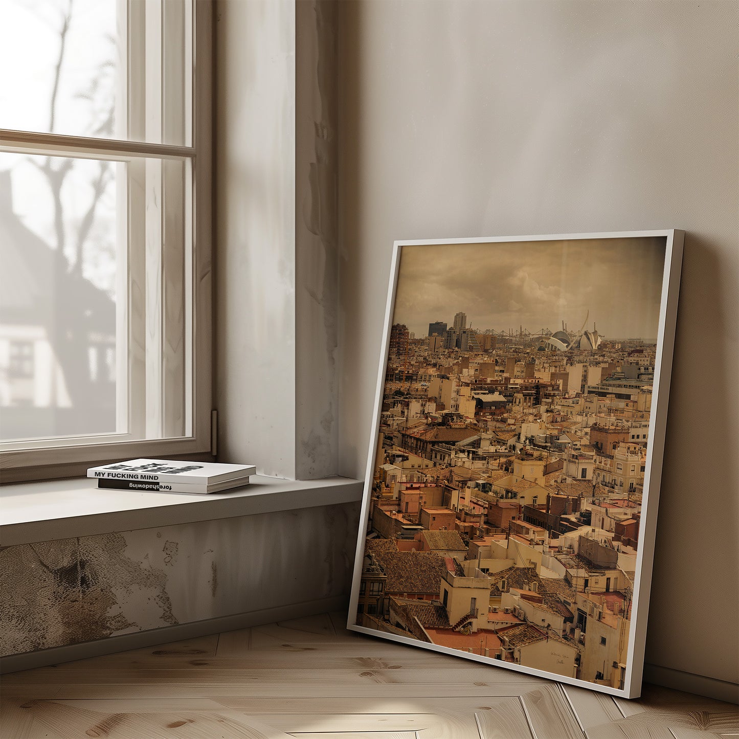 Valencia Skyline from El Miguelete, Digital Photo Download