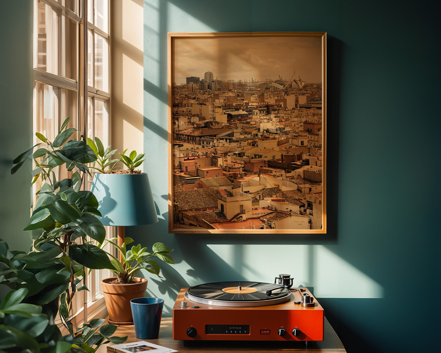 Valencia Skyline from El Miguelete, Digital Photo Download