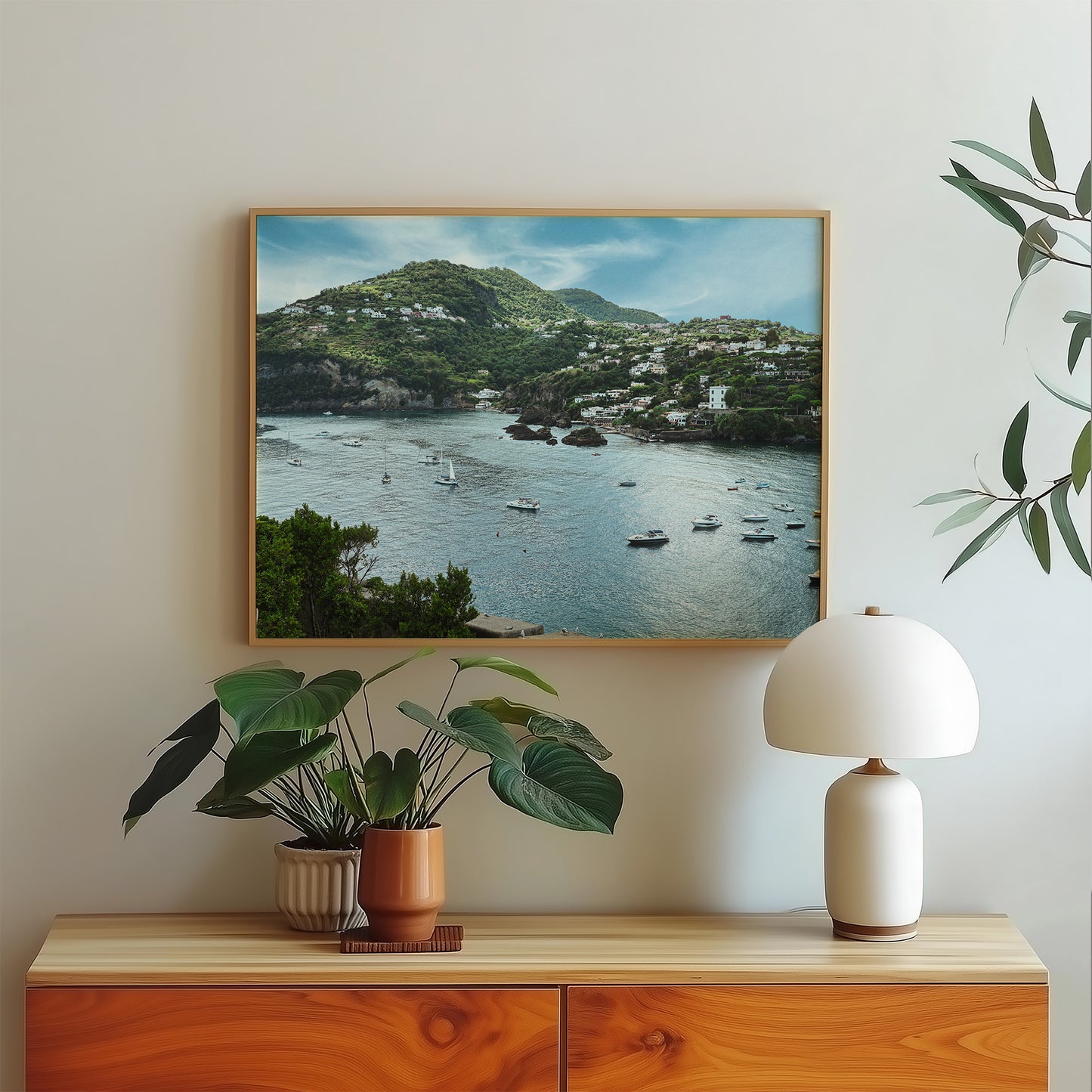 Ischia, Digital Download, 35mm Film, Sea & Mountain View