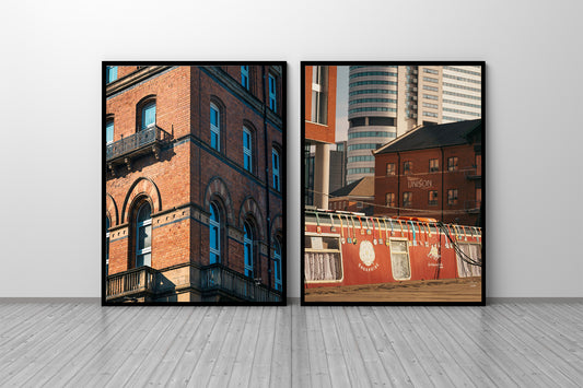 LEEDS SET OF 2 ARCHITECTURE PRINTS, Digital Download