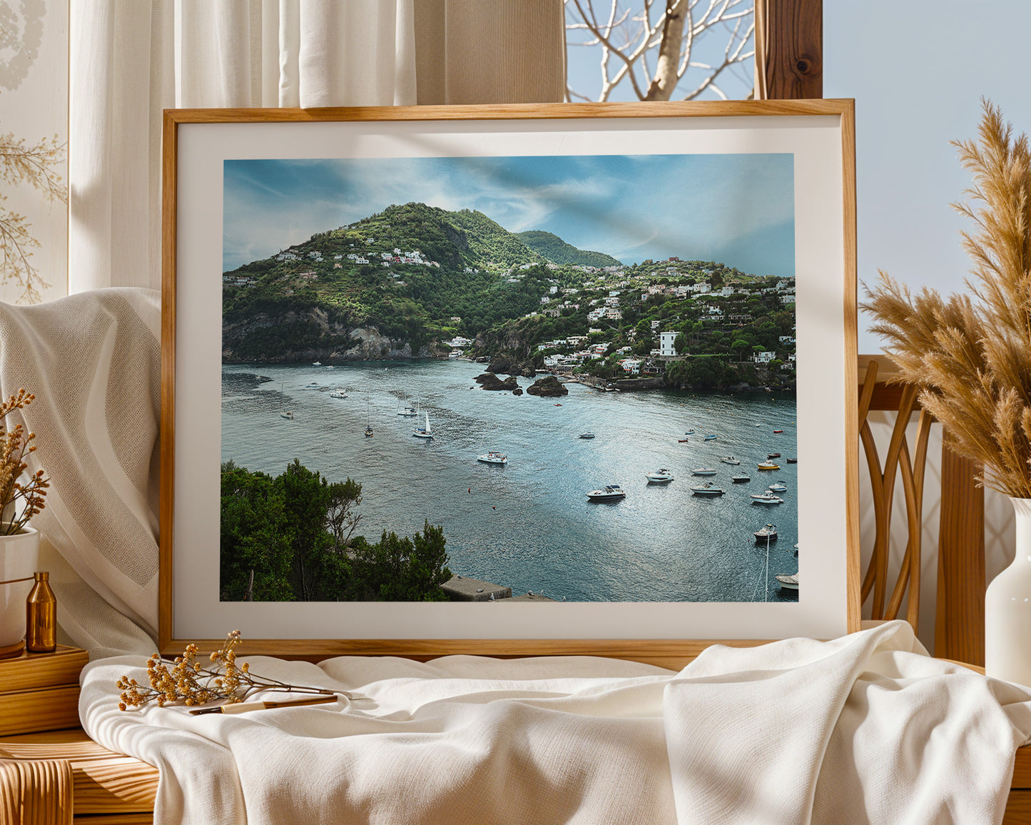 Ischia, Digital Download, 35mm Film, Sea & Mountain View