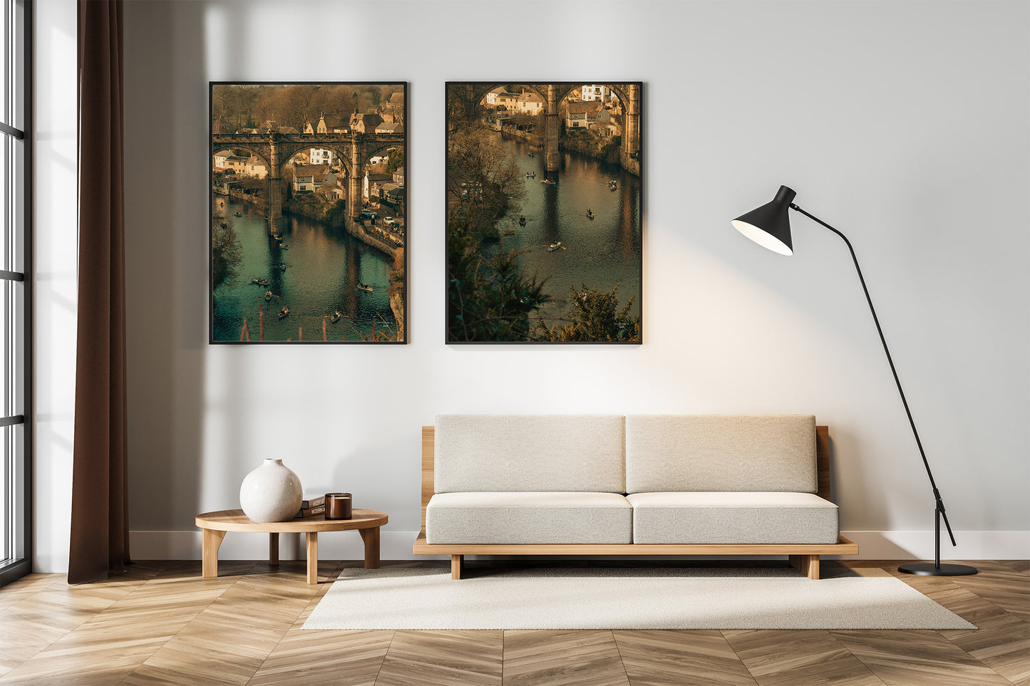Set of 2 Photography Wall Art Knaresborough Viaduct, Digital Download