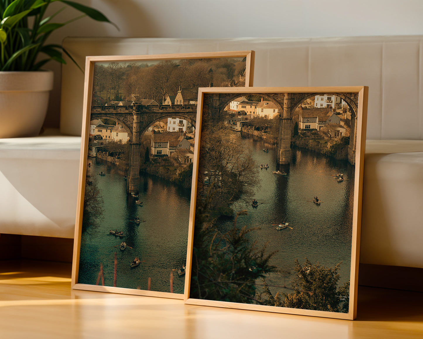 Set of 2 Photography Wall Art Knaresborough Viaduct, Digital Download