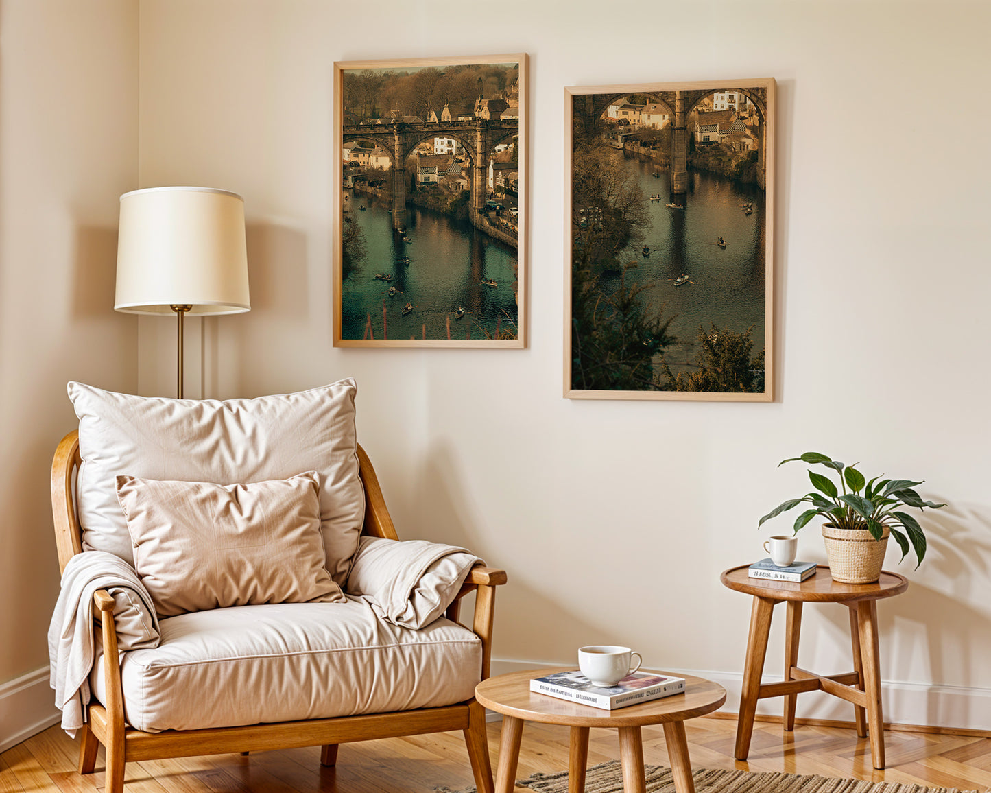 Set of 2 Photography Wall Art Knaresborough Viaduct, Digital Download