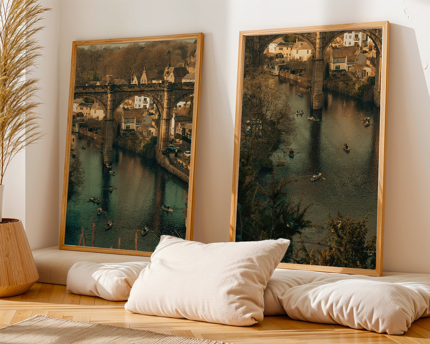 Set of 2 Photography Wall Art Knaresborough Viaduct, Digital Download