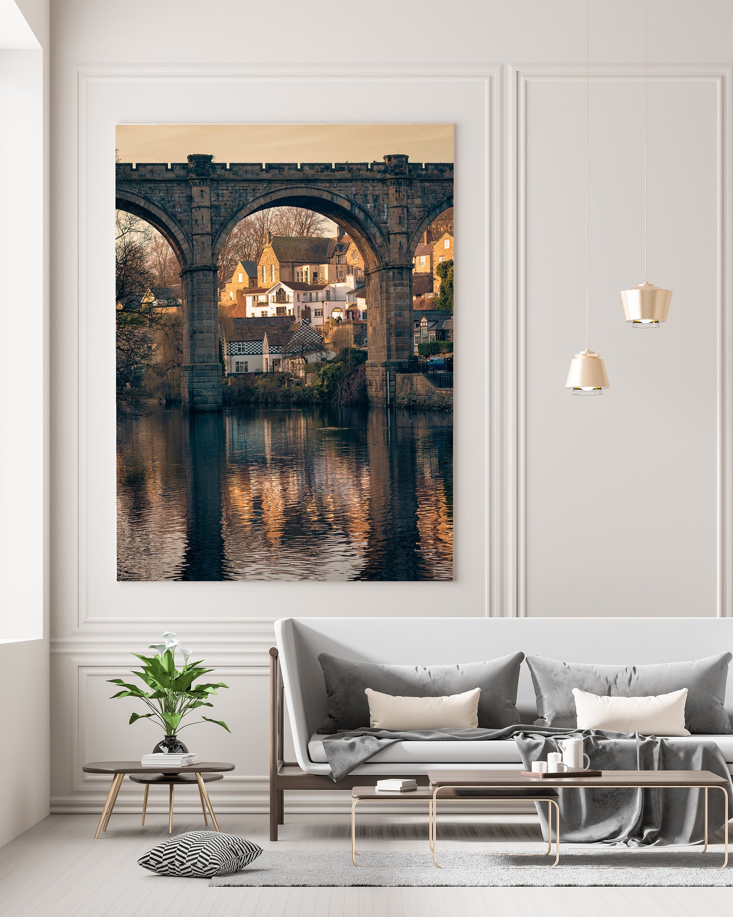 Knaresborough Bridge at Sunset, Digital Download