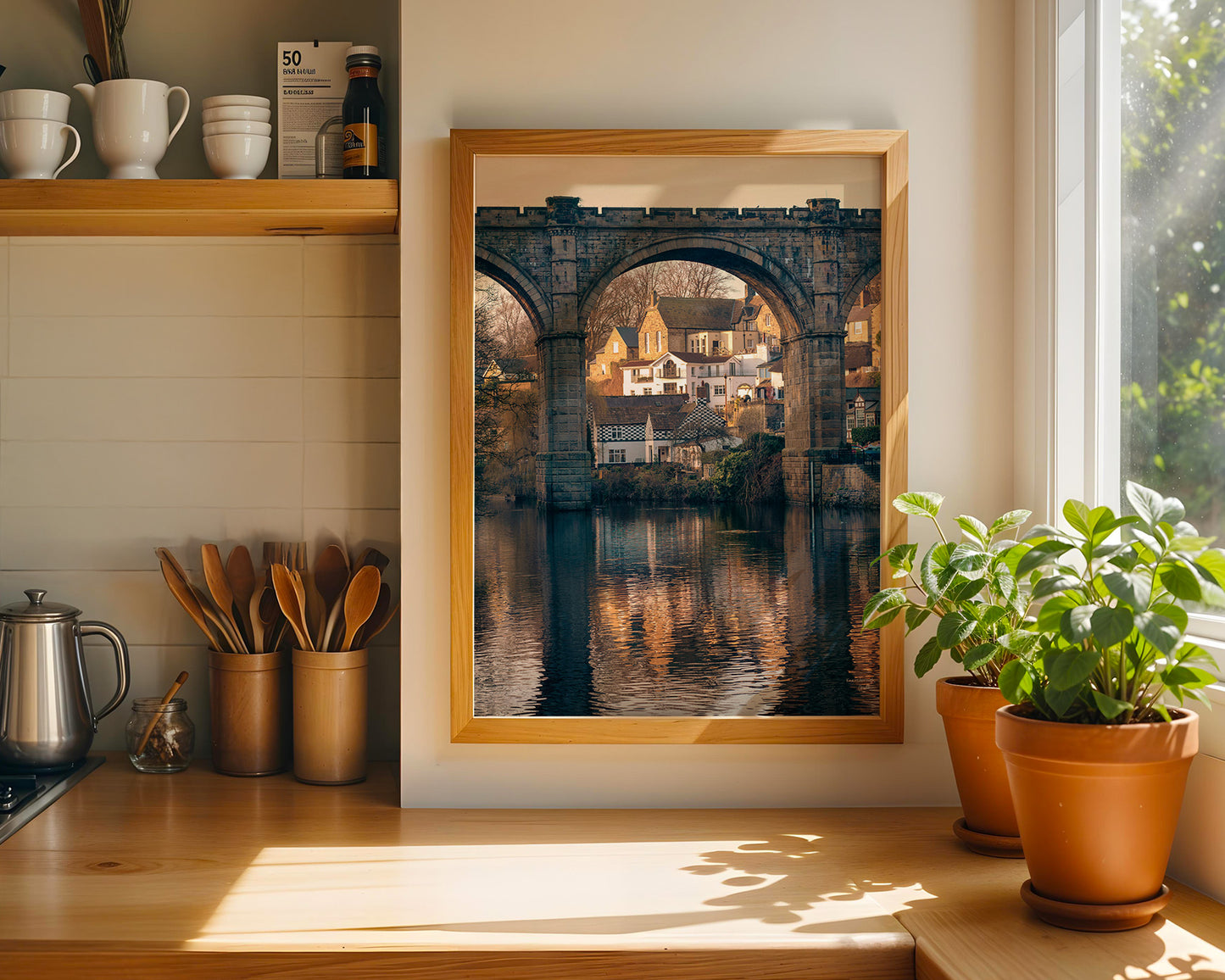 Knaresborough Bridge at Sunset, Digital Download