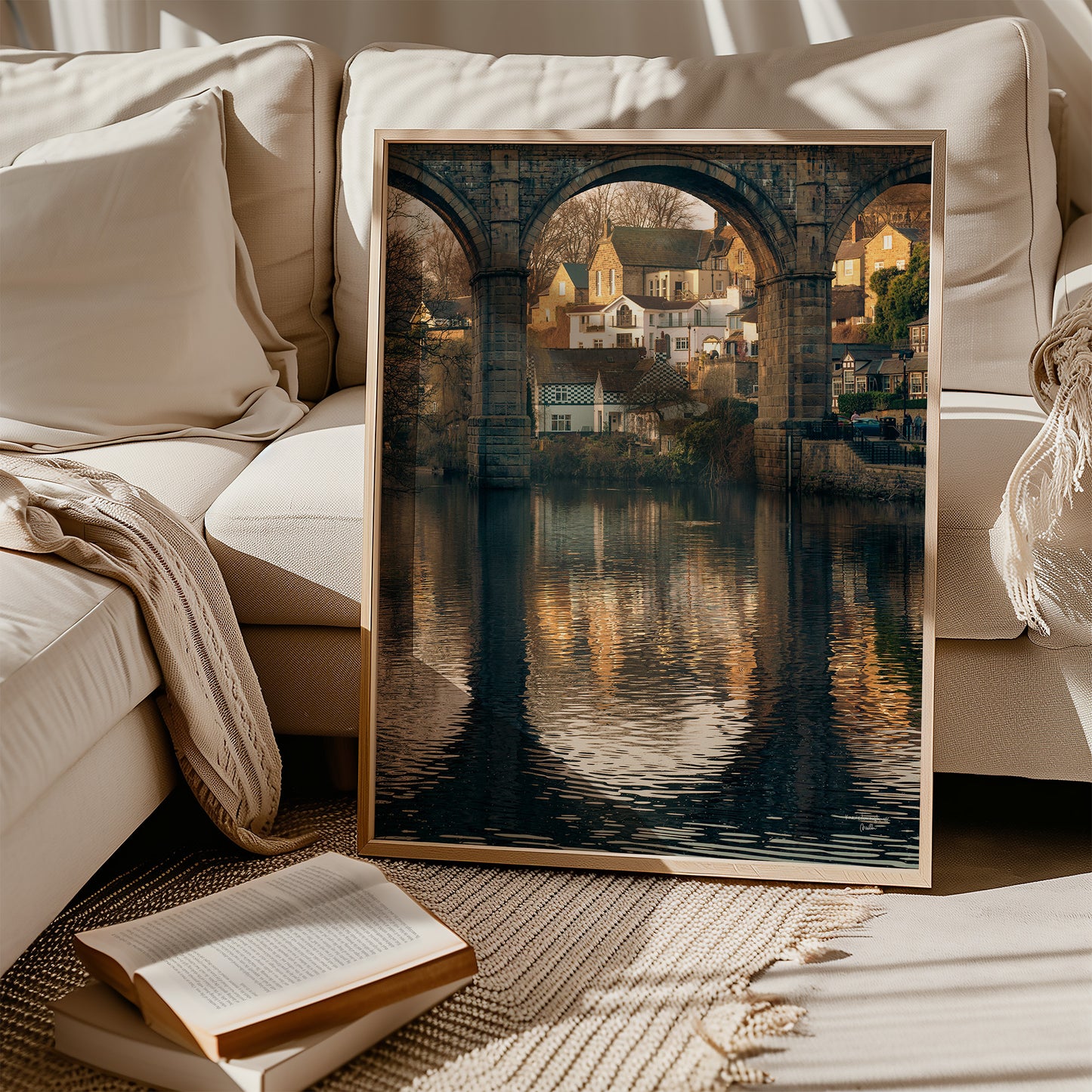 Knaresborough English Village Landscape, Digital Download