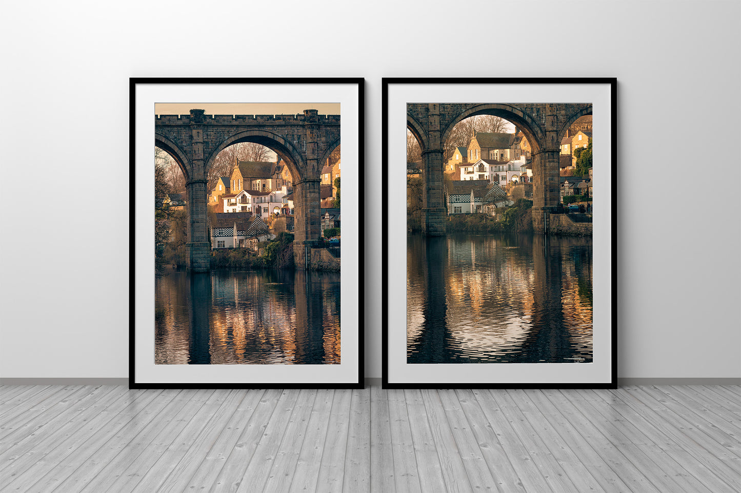 Knaresborough Bridge at Sunset, Set of 2 Digital Downloads