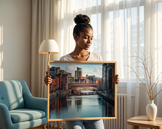 Leeds Dock, City View, Printable Art, Wall Décor