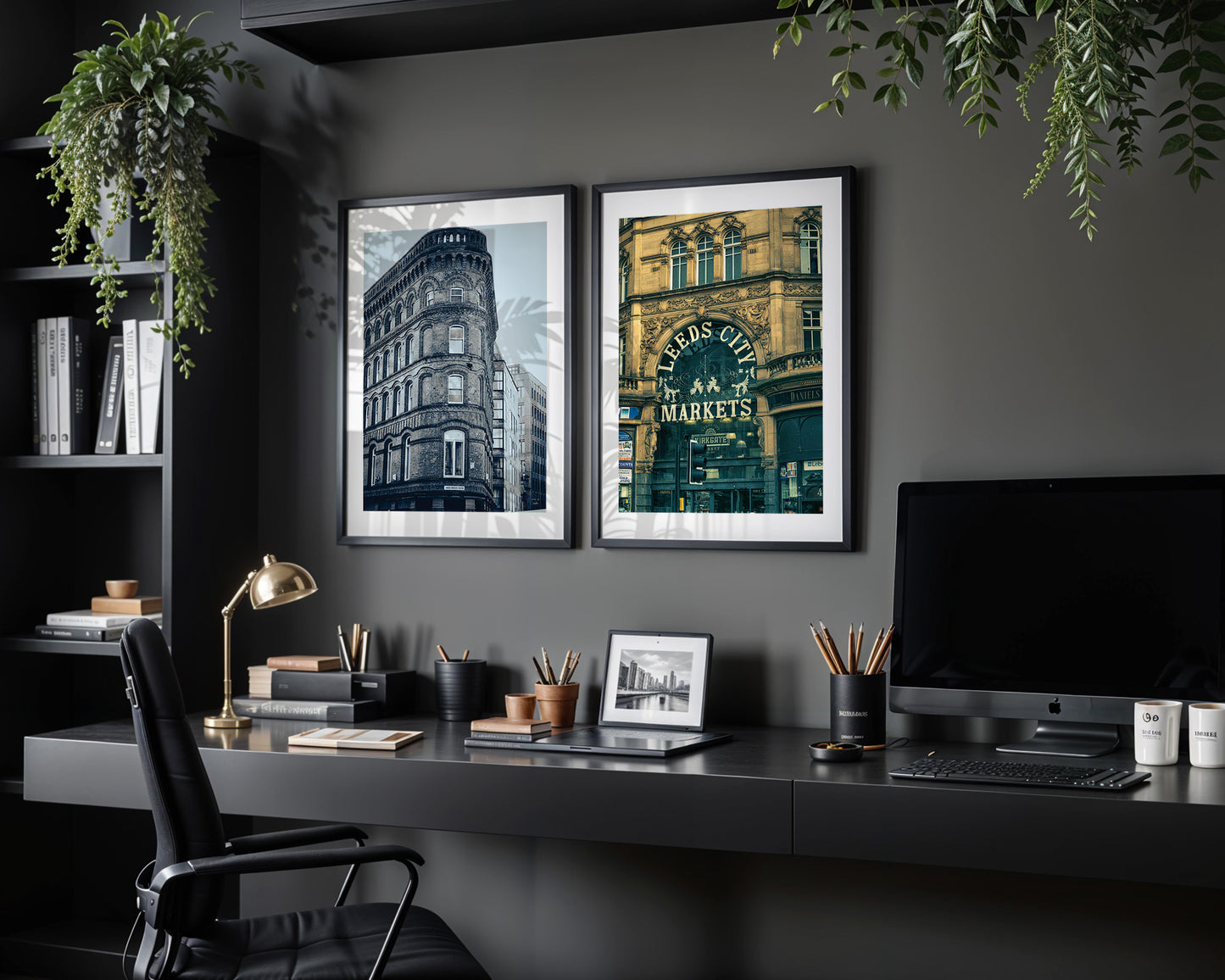 Leeds Iconic Buildings, Flat Iron Building & Leeds Historic Market, England Home Décor, Digital Download