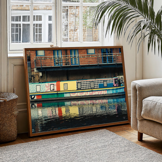 Live Aboard Narrowboat, Leeds Uk , Digital Photography