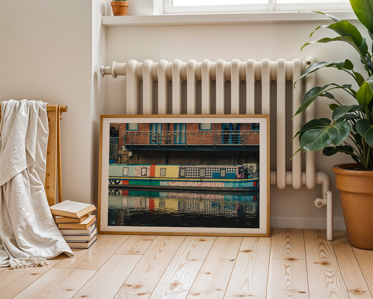 Live Aboard Narrowboat, Leeds Uk , Digital Photography