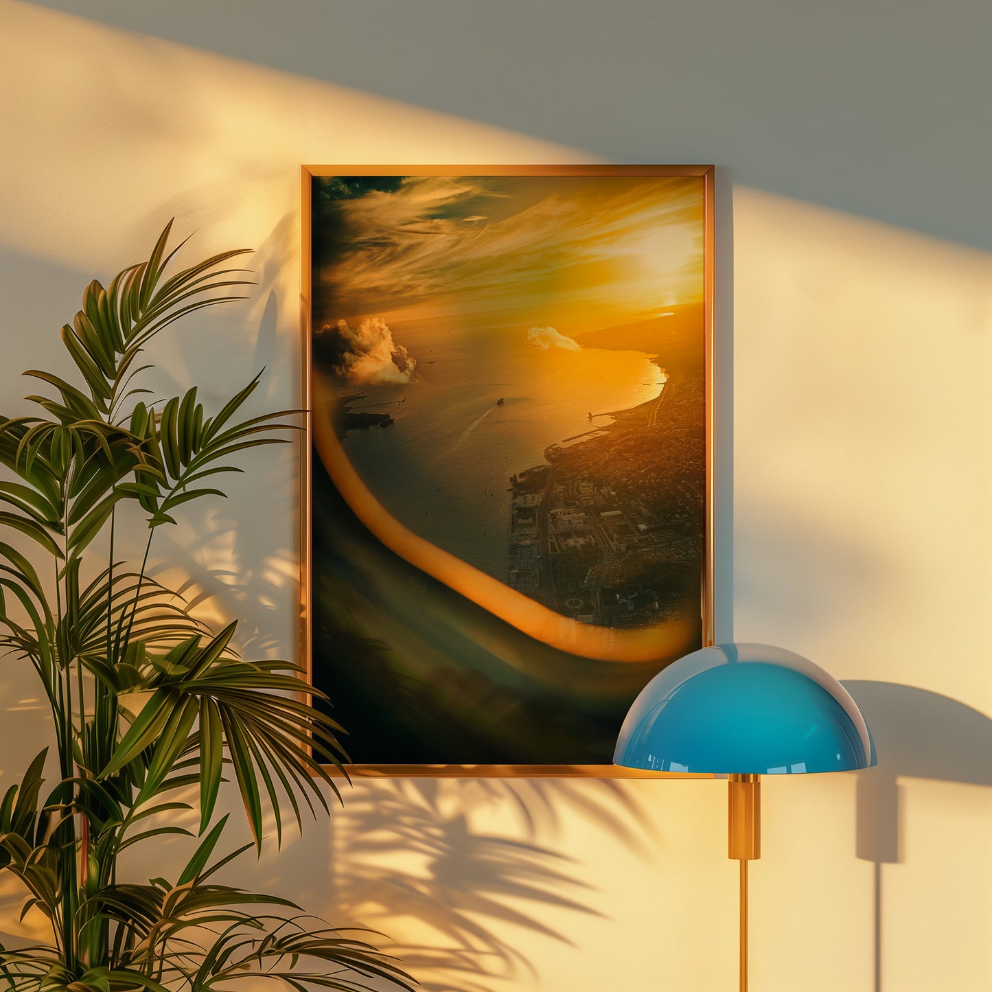 Flying Over Lisbon at Sunset, Digital Download