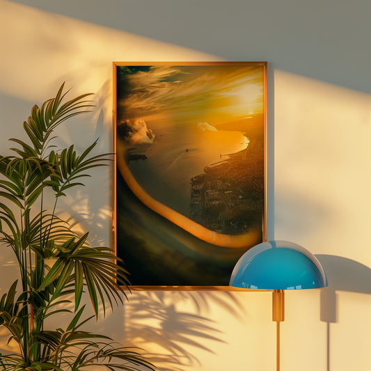 Flying Over Lisbon at Sunset, Digital Download