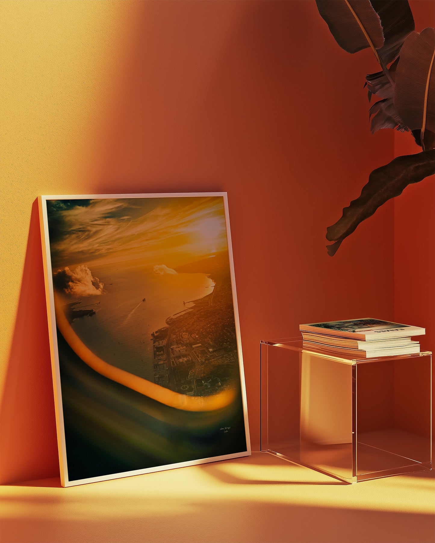 Flying Over Lisbon at Sunset, Digital Download