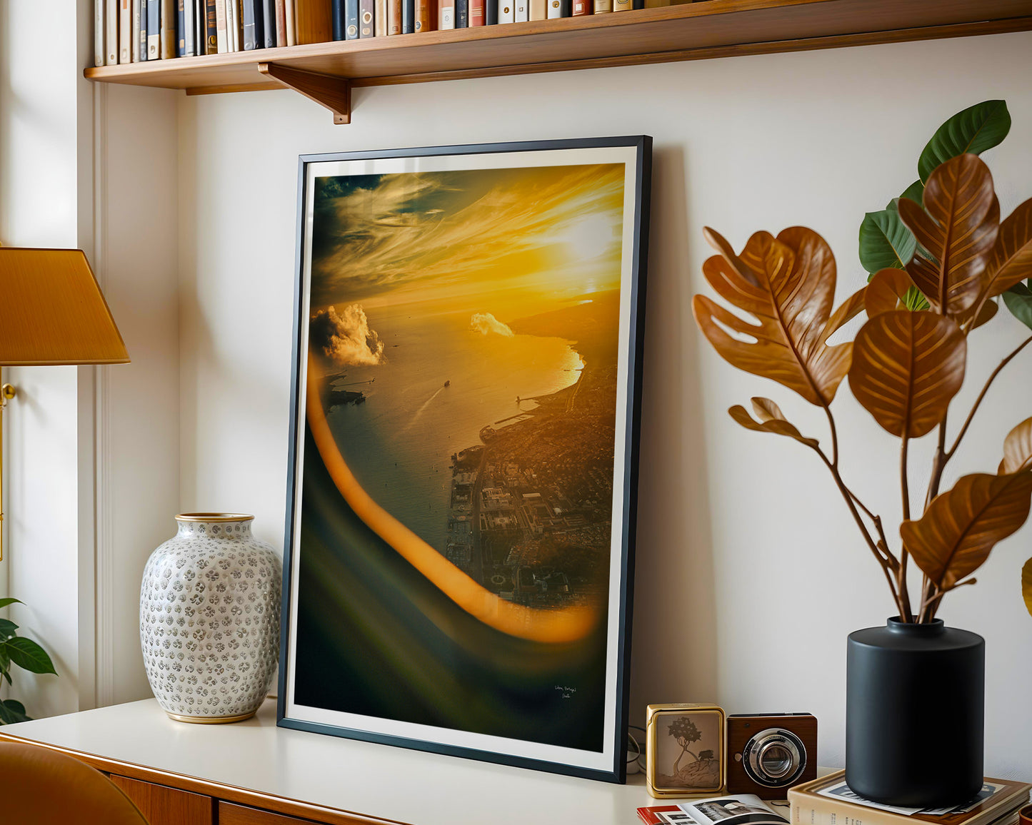 Flying Over Lisbon at Sunset, Digital Download