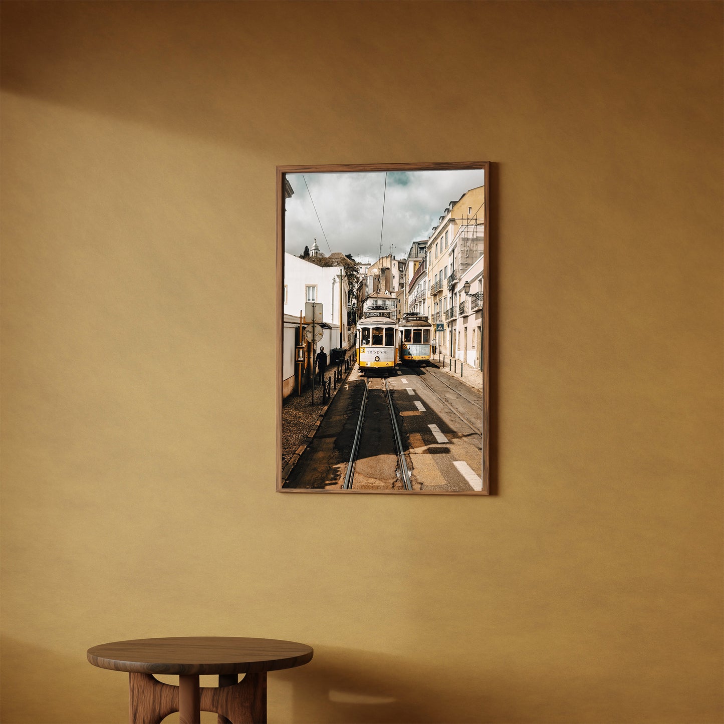 Vintage Tram, Lisbon's Iconic Street Wall Art, Digital Download