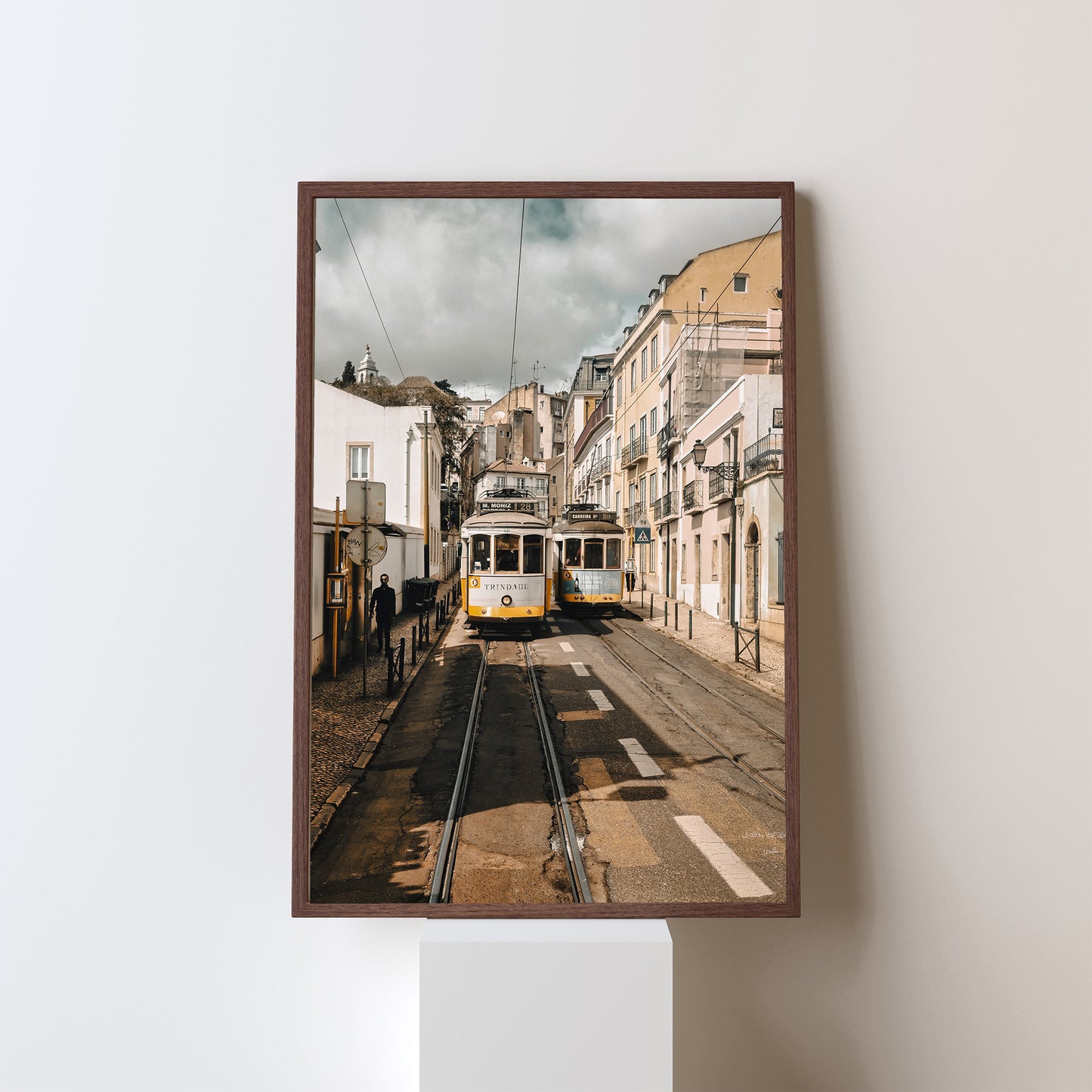 Vintage Tram, Lisbon's Iconic Street Wall Art, Digital Download