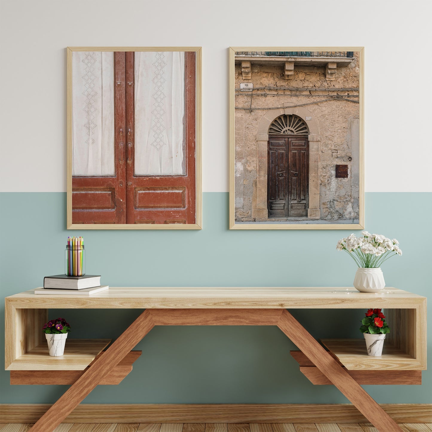 Ancient Doors of Sicily, Set of 2 Digital Download Photos