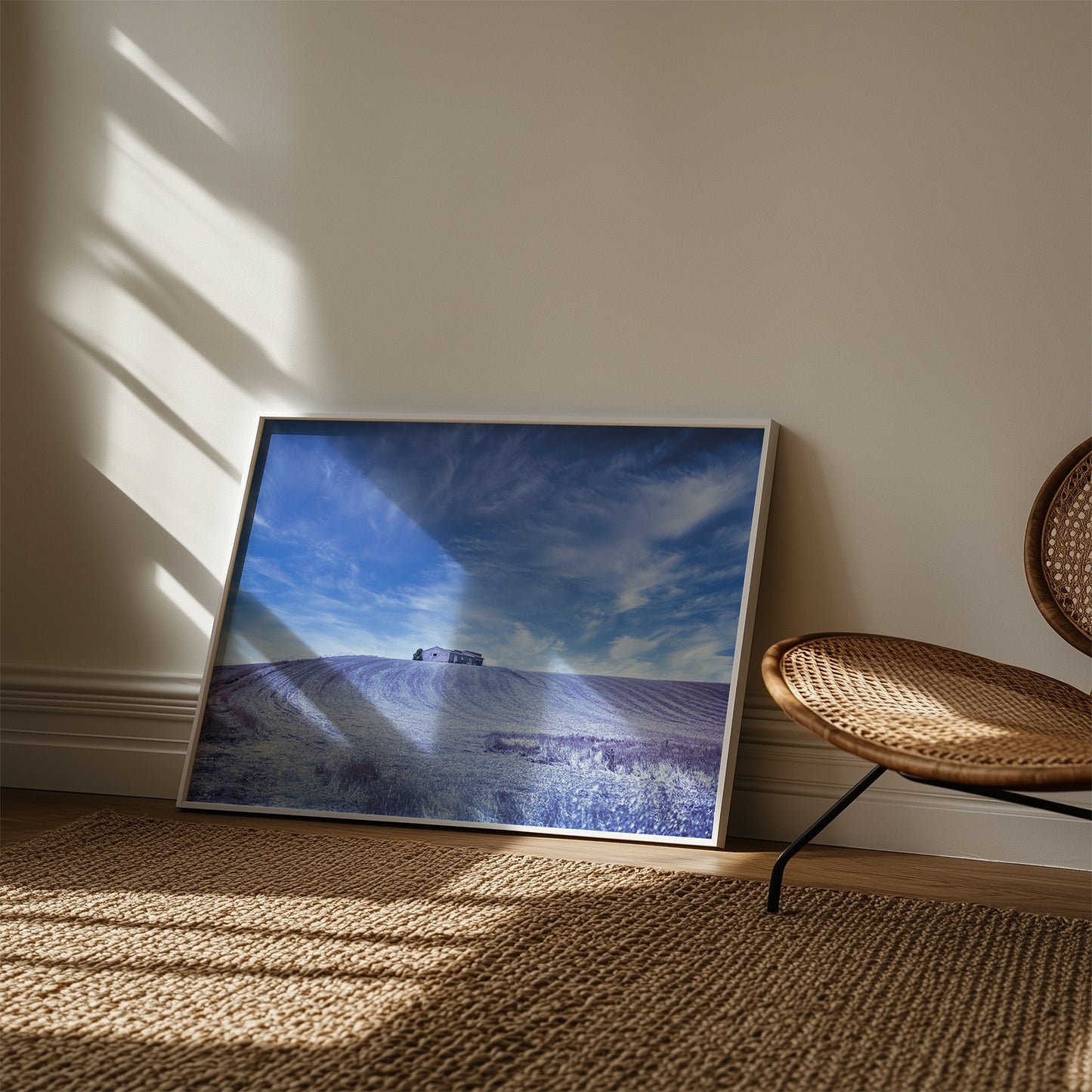 Abandoned House in Sicilian Wheat Field, Digital Download Wall Art