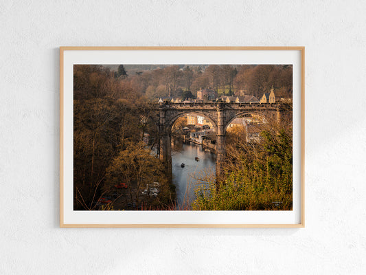 Knaresborough View, UK Poster, Travel Wall Art, Digital download