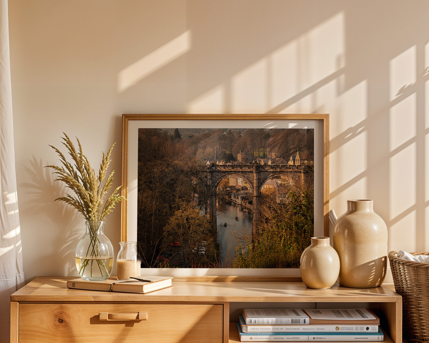 Knaresborough View, UK Poster, Travel Wall Art, Digital download