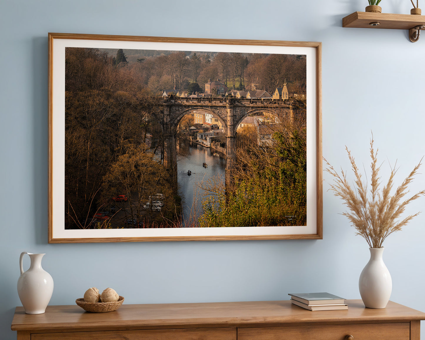 Knaresborough View, UK Poster, Travel Wall Art, Digital download
