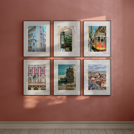 Portugal Photo Art Set of 6, INSTANT DOWNLOAD