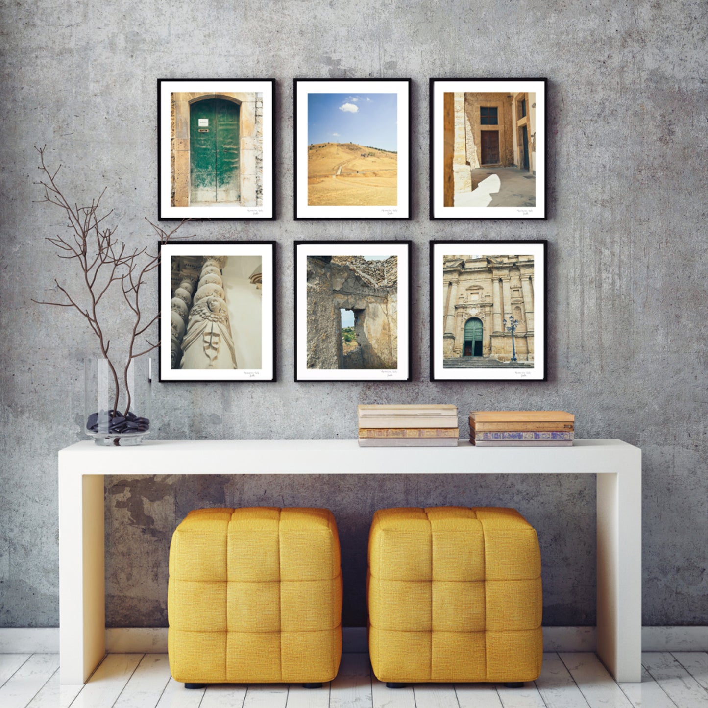 Vintage Sicily Gallery Wall Decor, INSTANT DOWNLOAD