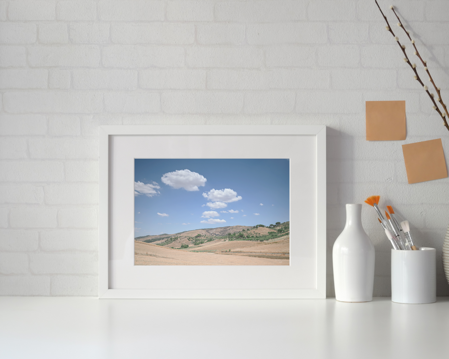 Beautiful Landscape Photo of Sicily Summer Countryside in Italy, Digital Download