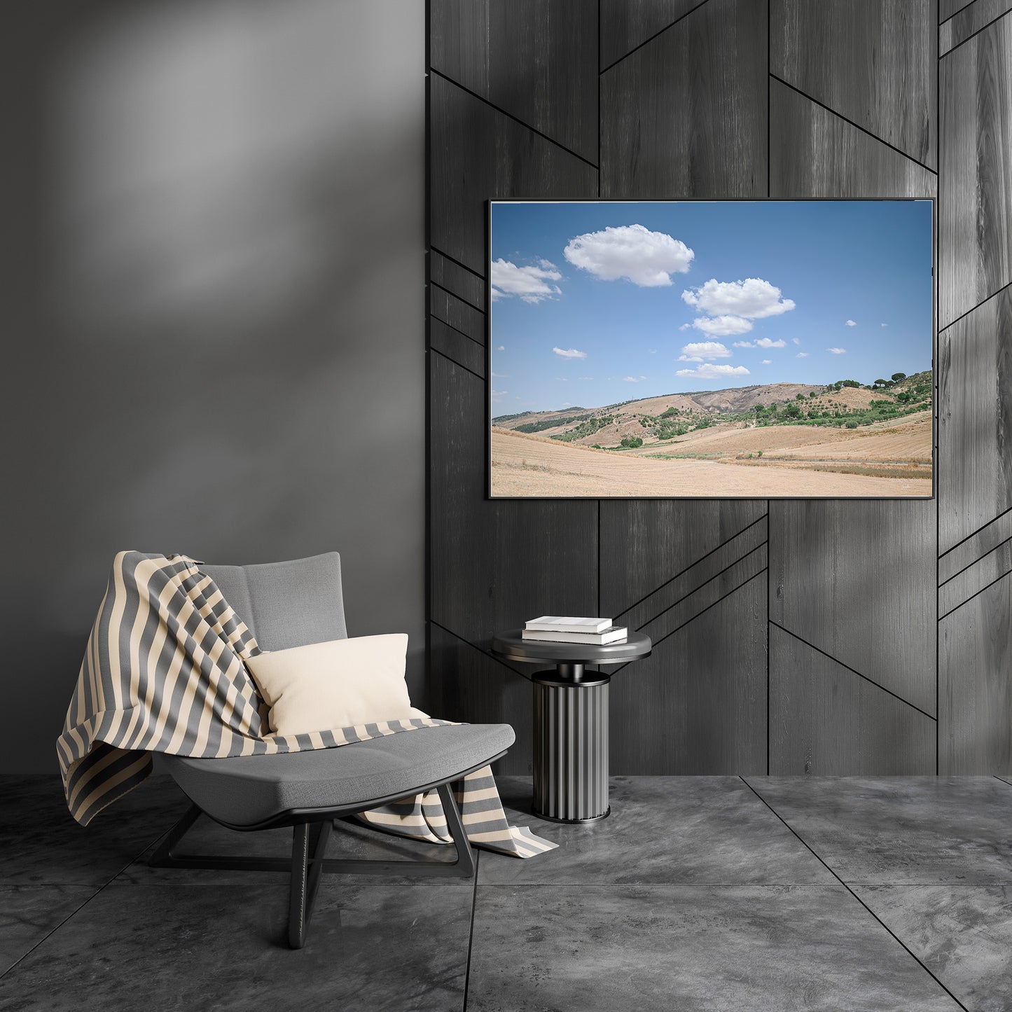 Beautiful Landscape Photo of Sicily Summer Countryside in Italy, Digital Download