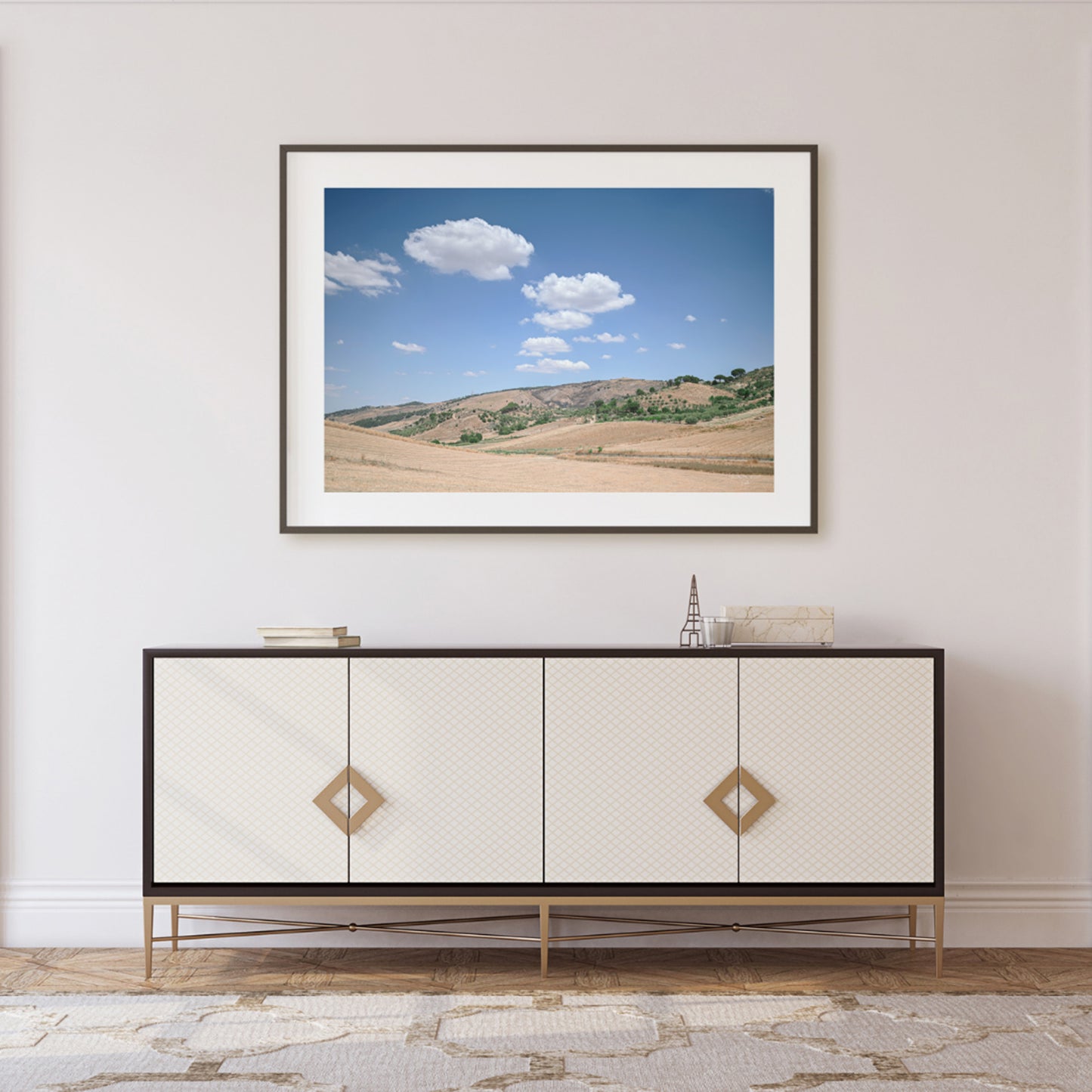 Beautiful Landscape Photo of Sicily Summer Countryside in Italy, Digital Download