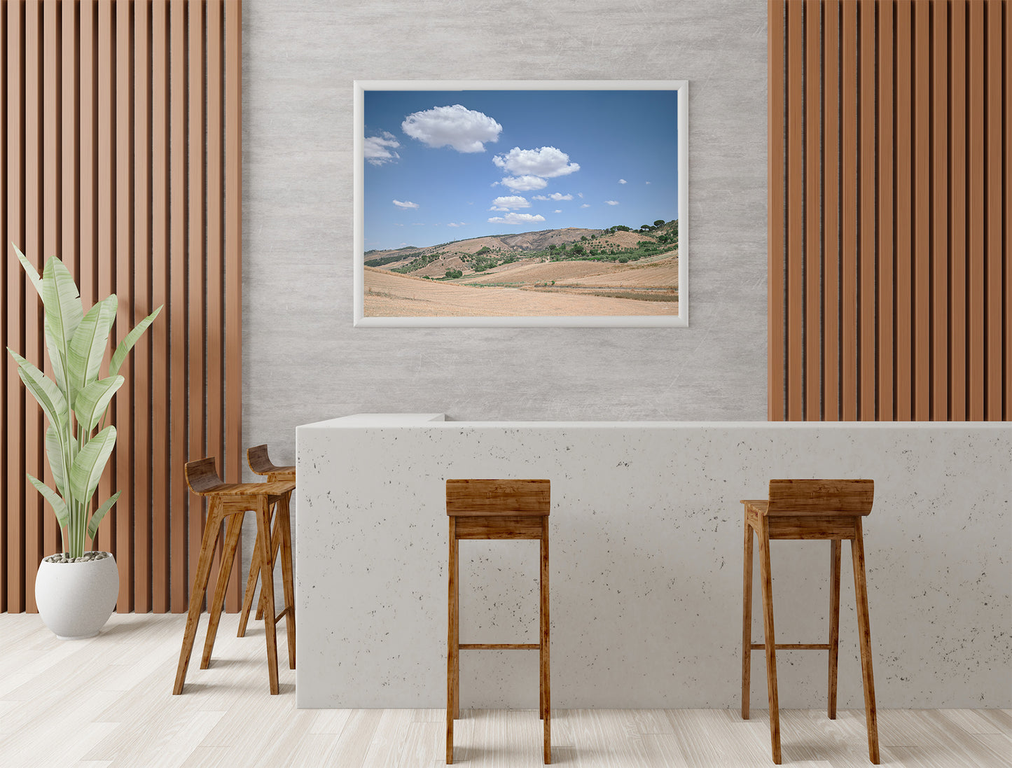 Beautiful Landscape Photo of Sicily Summer Countryside in Italy, Digital Download
